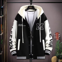 Men's Hooded & Pocketed Japanese Style Jacket - Great for Spring/Fall
