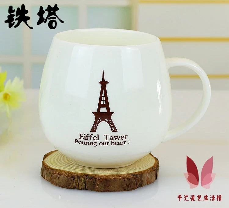Cute Doraemon Hello Kitty Mug Ceramic Cup Fat Belly Cup Lovers Cup Creative Cartoon Bulb