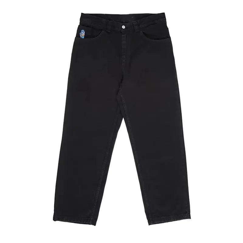 Y2K Hip Hop Gothic Cartoon Baggy Jeans Men's