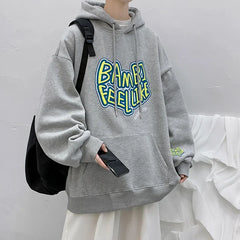 Autumn Man Sweatshirt Letter Printing Hoodies Hip Hop Sweatshirts Japanese