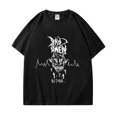 Horror Bad Omens Men T-Shirt Gothic Fashion