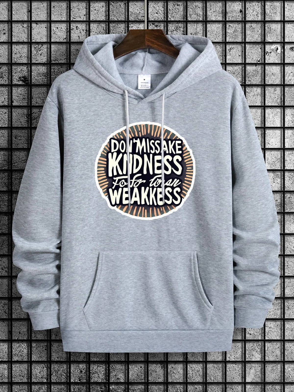 Kindness Not Weakness Printed Men's Hoodie