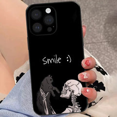 Skeleton Skull Funny Art Phone Case For iPhone