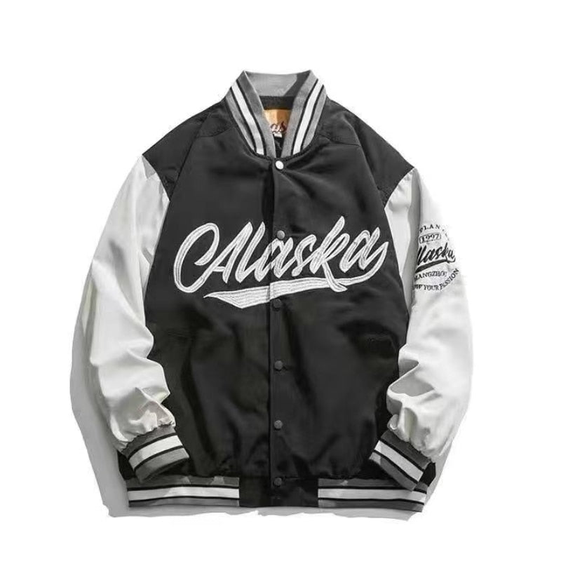 Clothing jacket American retro  loose men baseball clothing street racing