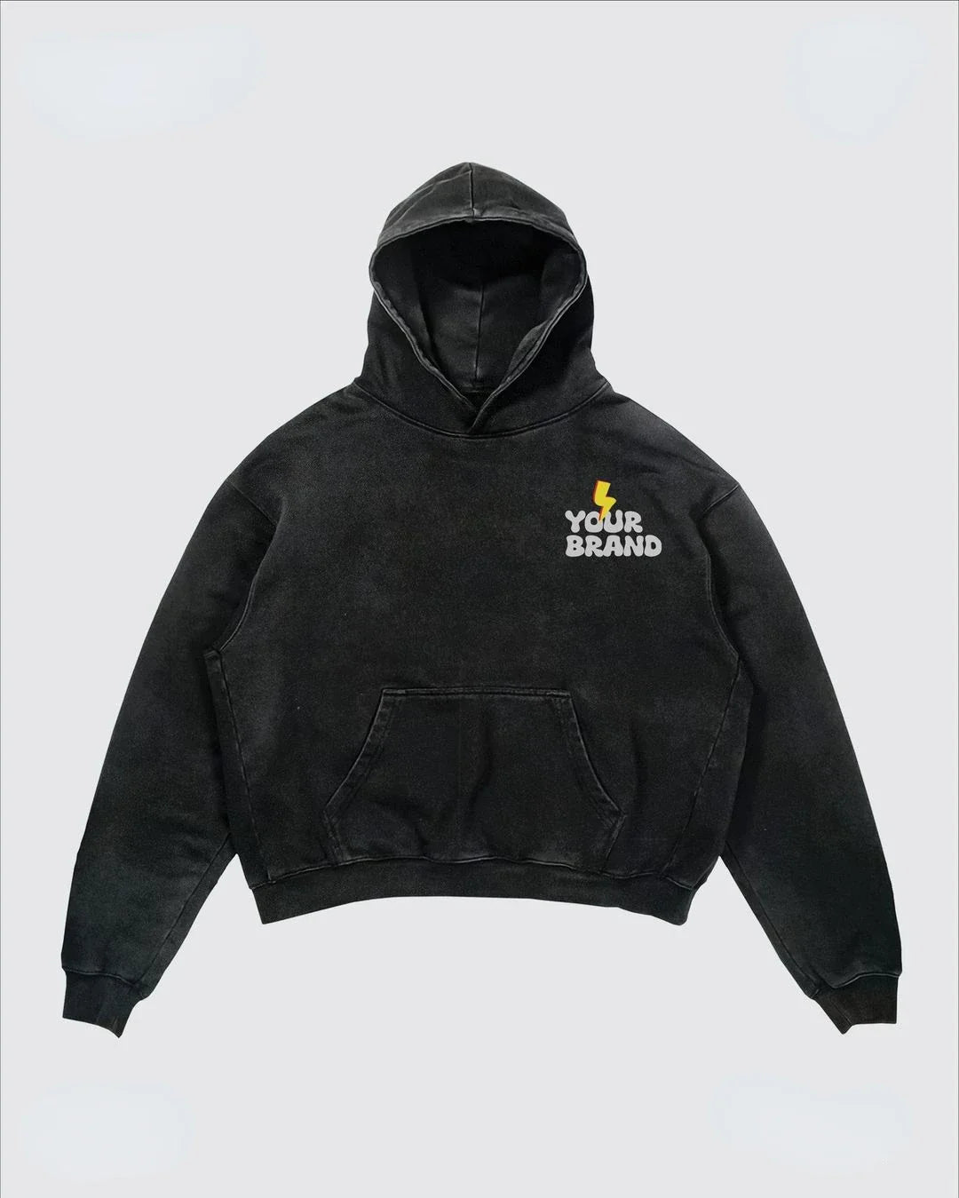 Y2K Gothic Letter Blast Print Graphic Hoodies Harajuku Casual Pullover Streetwear Sweatshirts