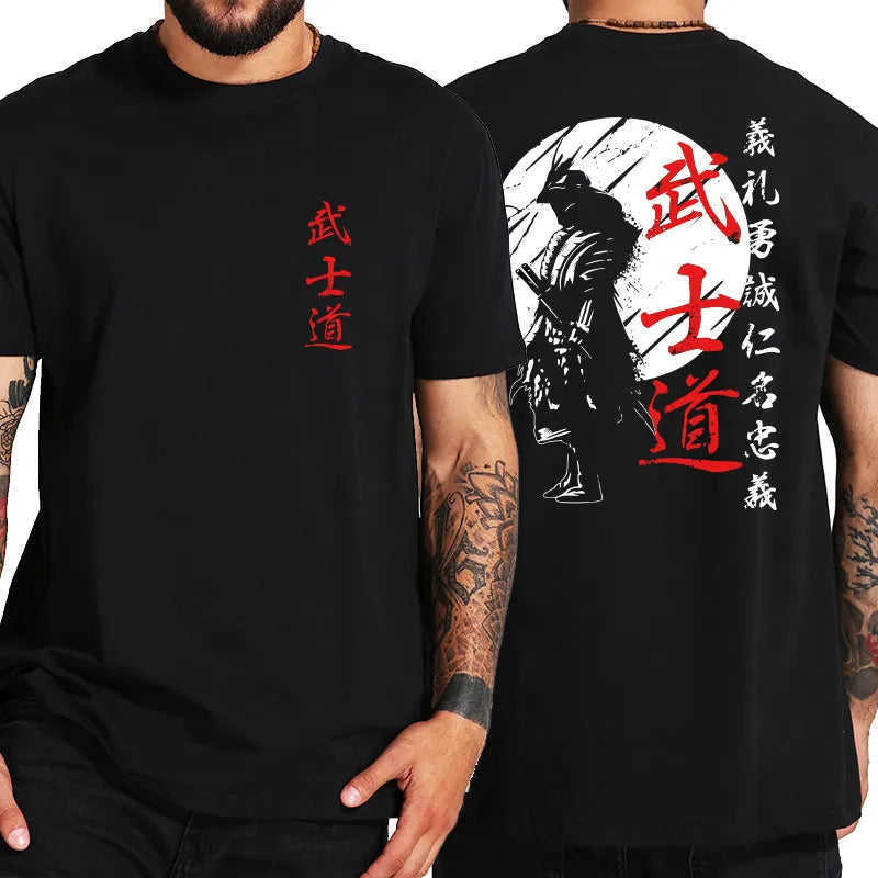 Japanese Style Back Print Loose Oversized T-shirt