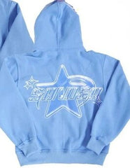 Star Printed Retro Hoodies for Men Autumn-Winter Couple's Streetwear