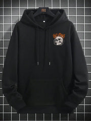 Skeletons Entangled In Thorns Printed Streetwear Men Cartoons Creative Hoodie