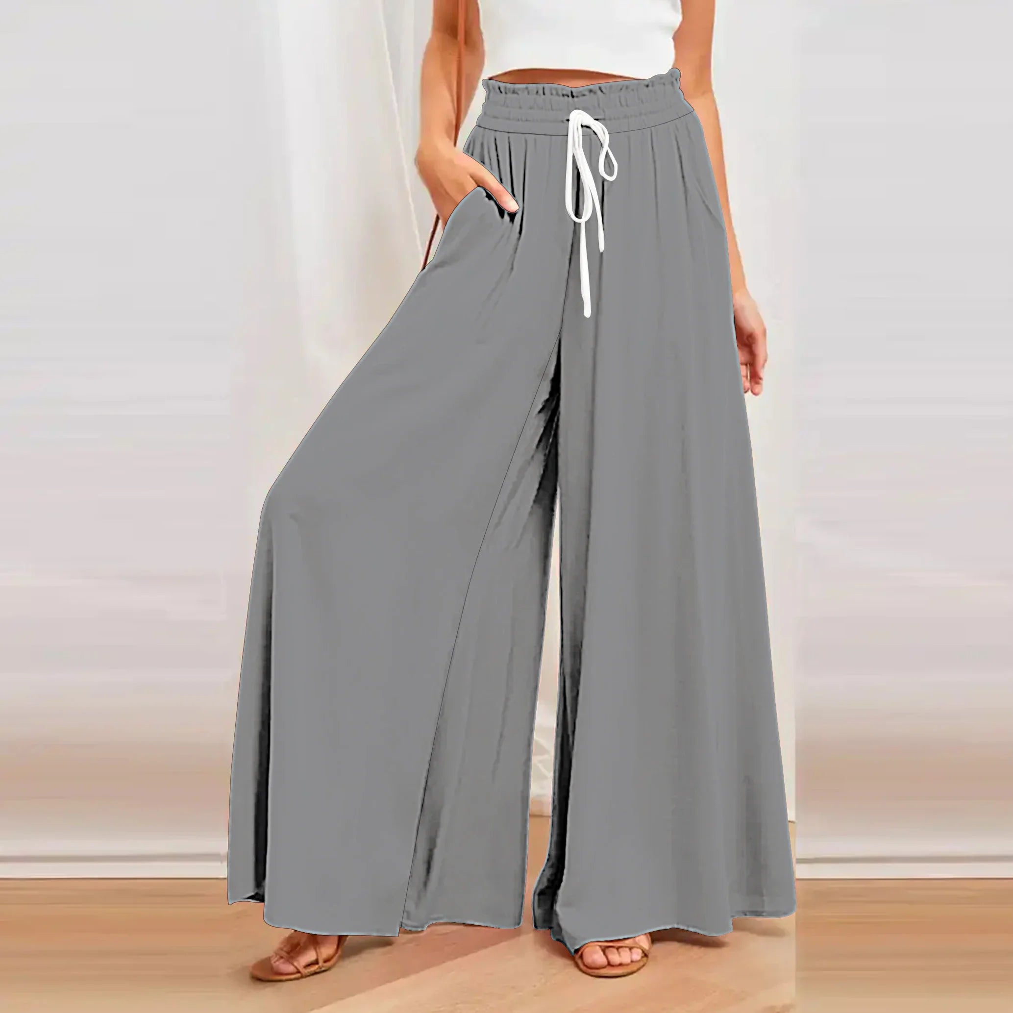 2024 Spring/Summer Bamboo Cotton Women's Skirt Pants