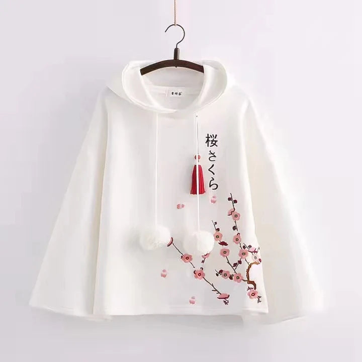 2023 Spring Harajuku Floral Hoodie - Vintage Style for Women