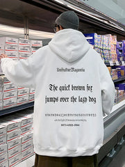 2024 New Gothic Letter Printed Streetwear Hoodies Mens Fleece For Spring and Autumn