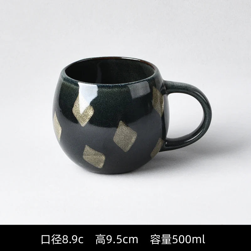 Creative Retro Household Water Coffee Micro-defective Ceramic Cup Personality Trend Mug Japanese