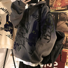 Hoodies women Sweatshirts Print Anime Hoody Streetwear Tops  clothes punk Autumn
