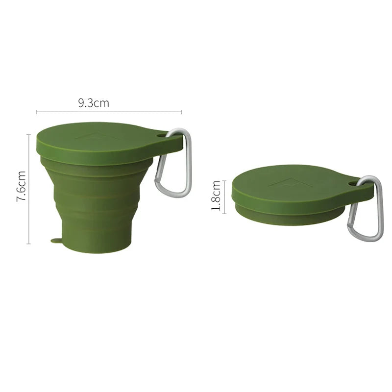 150ML Folding Cup Mini Retractable Cup Silicone Portable Teacup Outdoor Travel Coffee