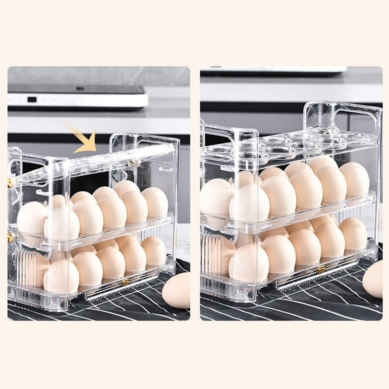 EggHolderâ„?- Egg storage box with three layers - 1+1 FREE