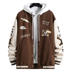 Men's Jackets Coats Spring Autumn Casual Long Sleeve Baseball Jacket