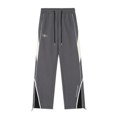 Y2K Vintage Black Sweatpants Women Streetwear Patchwork
