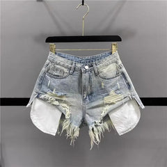 Not Your Groupie Distressed Denim Shorts