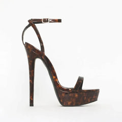 Uniquely Spotted Platform Stiletto Heel