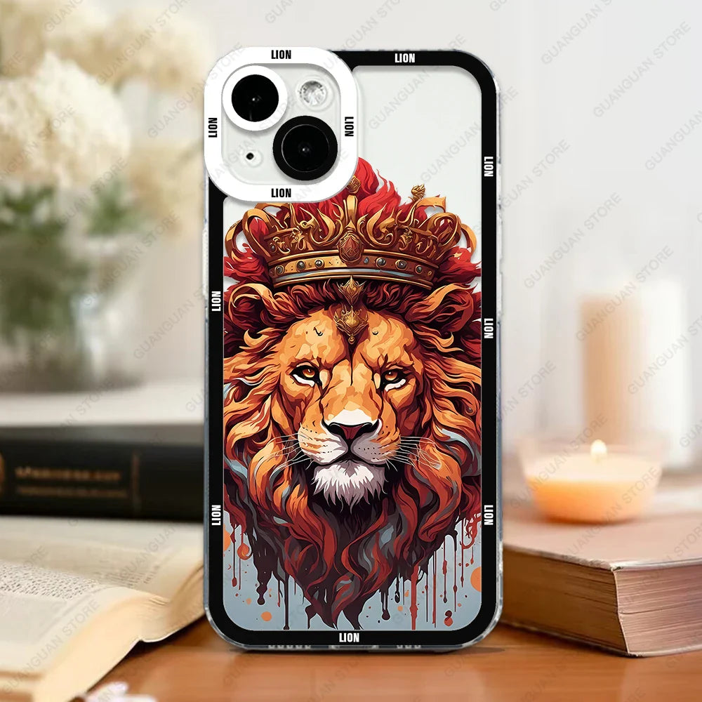 Soft Lion iPhone Case: Stylish Cover
