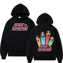 Bad Omens Powerpuff Girls Hoodie Cute Oversized Pullover