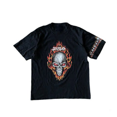 Skull Head T-Shirt Men Casual Fashion Streetwear Tops