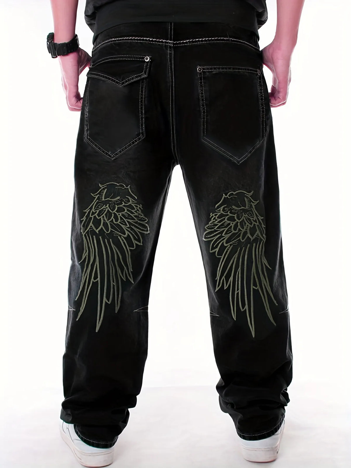 Men Hip Hop Jeans Casual High Street Skateboard