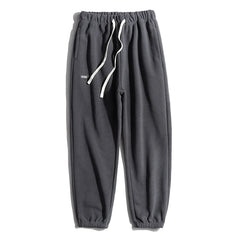 Autumn Winter Korean Fleece Pants Men's  Casual Joggers