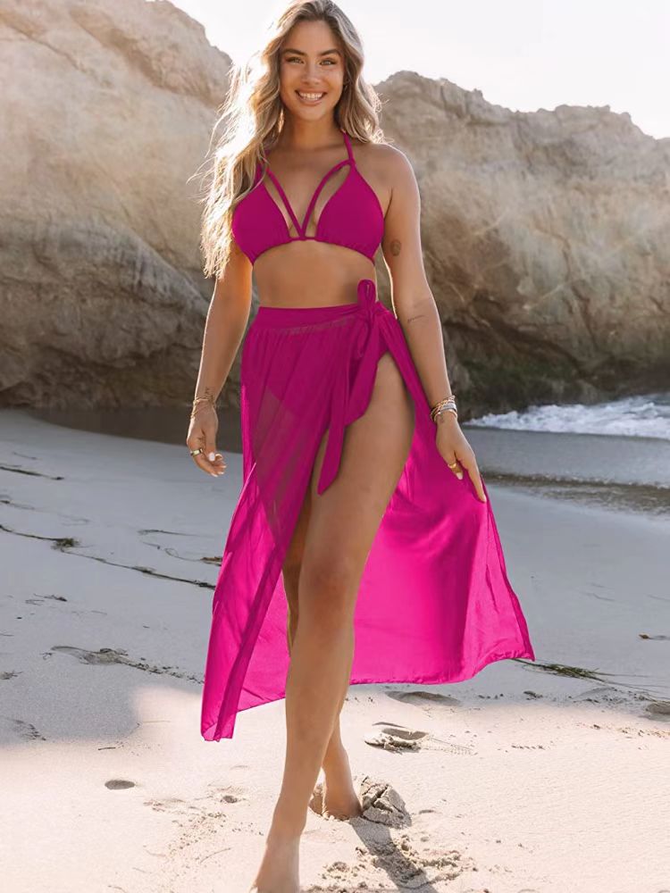 Bikinis With Long Skirt Female Cover Up Swimwear