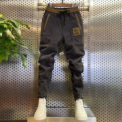 Corduroy Pants Men Harem Hip Hop