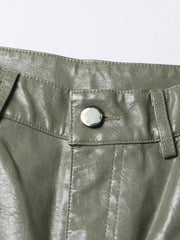 Leather Cargo Pants