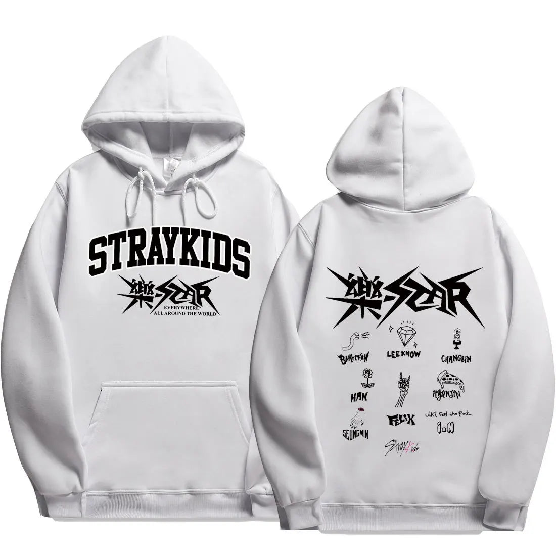 2024 Stray Kids Rock Star Hoodies Straykids Rock-Star Man Sweatshirts Kpop