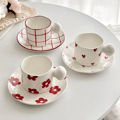 Korean Style Coffee Cup Tea Mug Ceramic Milk Cups Porcelain