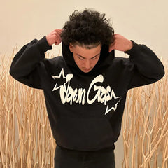 Men Hip Hop Sweatshirts Hooded Letter Print Fashion Winter