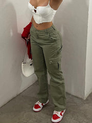 Y2K Cargo Pants Women's High Waisted, Baggy, Vintage Style, Stretchy, Comfortable, Fashionable