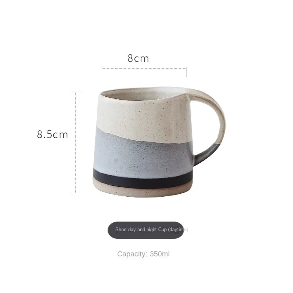 Japanese Style Coarse Pottery Retro National Trend Mug Latte Cup Coffee