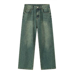 Korean Style New Vintage Straight Wide Leg Pants for Men