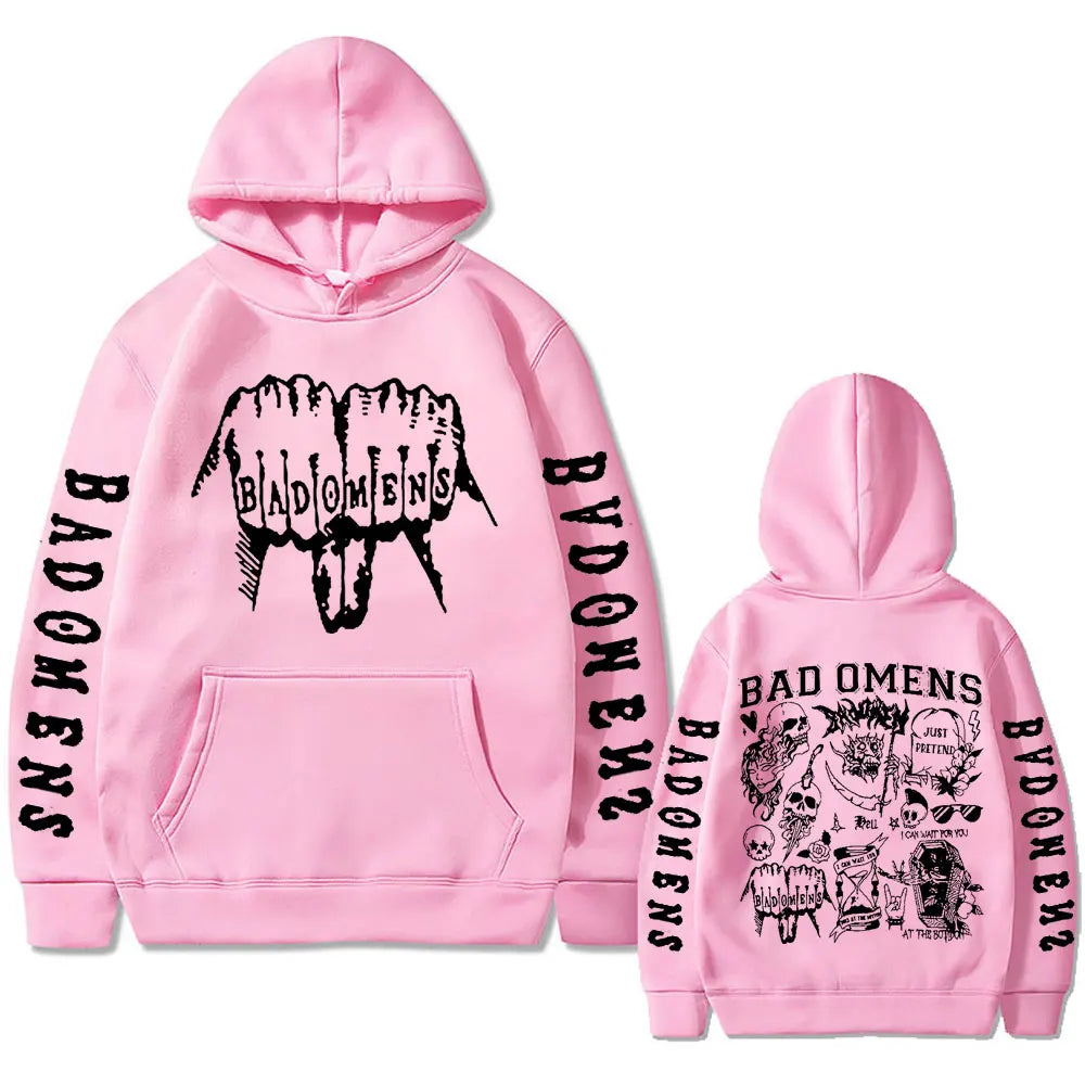 Bad Omens Graphic Hoodie Gothic Streetwear