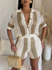 Time To Unwind Crochet Two Piece Set