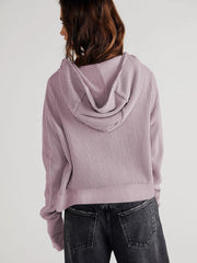 Cozy & Casual Jacketed Patchwork Hoodie for Women