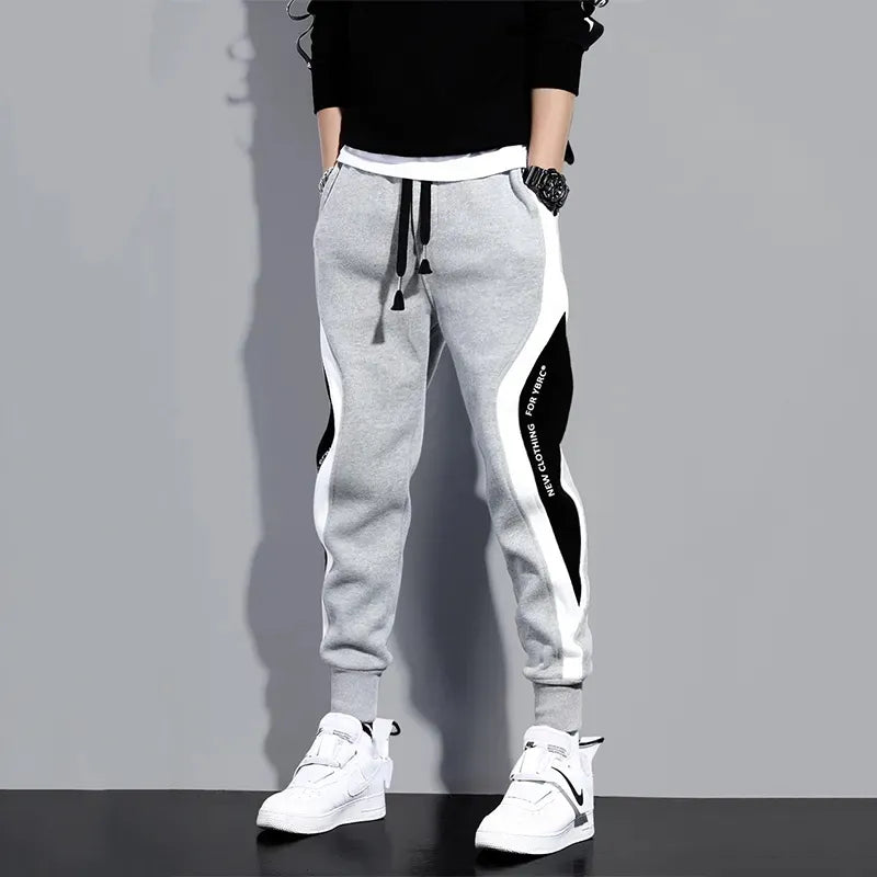 Casual Sporty Wide-Leg Men Pants