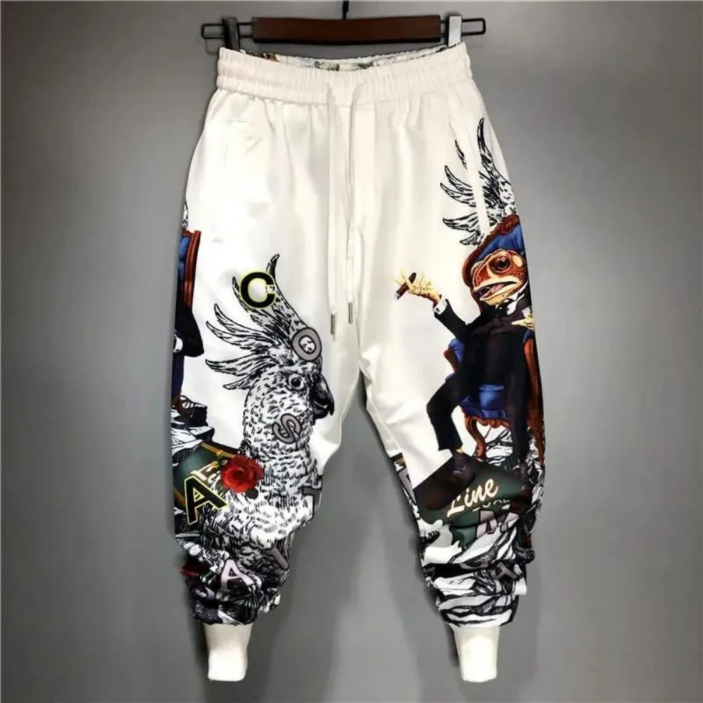 Streetwear Harajuku Joggers Men's Patchwork Harem Pants