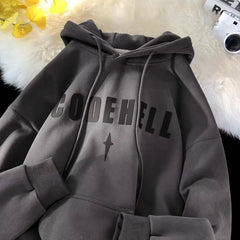 Stylish Comfort Men's Velvet Hoodies for Autumn & Winter Japanese Casual