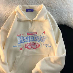 Sweatshirts Winter Long Women Sleeve  Casual Classic Tops korean Style