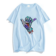 SantaCruz Strange Graphic 100% Cotton Shirts Prevalent Y2k