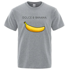 Men's Doice Banana Print Tops Casual