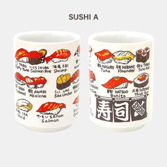 Japanese Sushi Impression Ceramic Mugs 300ml