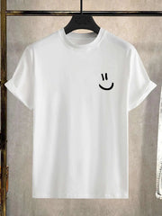 Men's Oversize Print Smile Tees