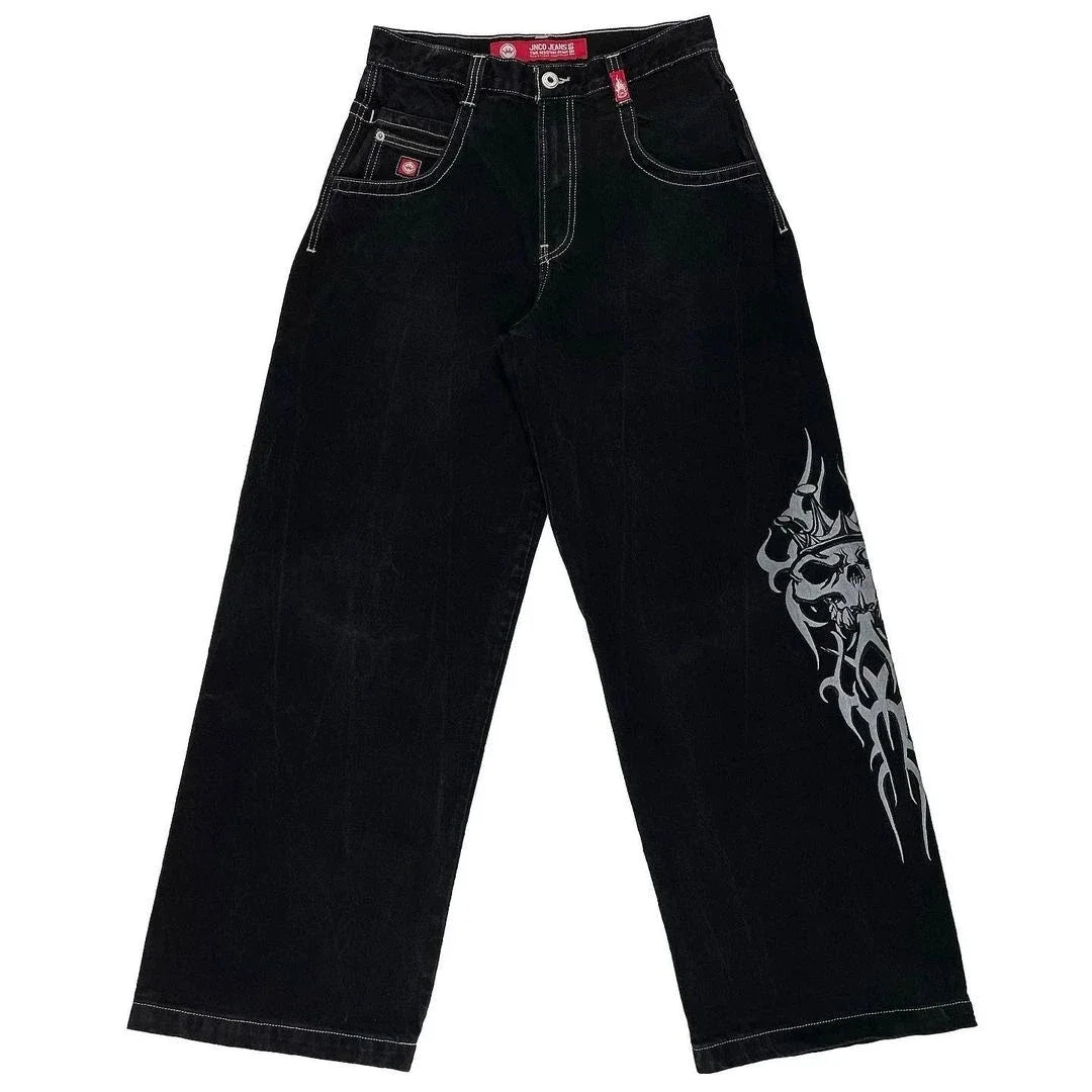 Y2k Men High Waist American Street Wide Leg Hip Hop Fashion