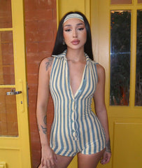 Madrid Striped One Piece Set